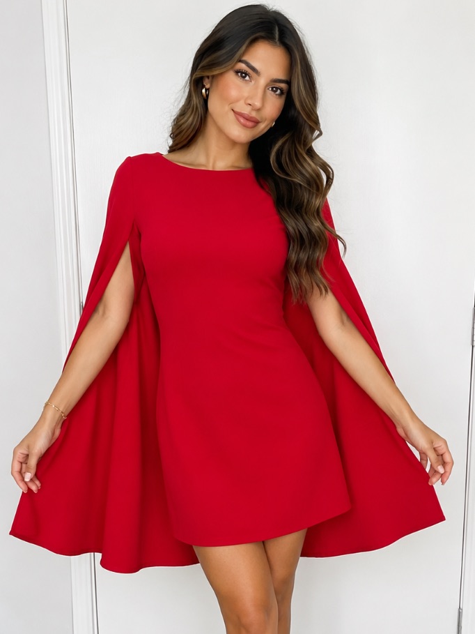 Lauren Ralph Lauren Woman’s Cape Georgette Cocktail.
